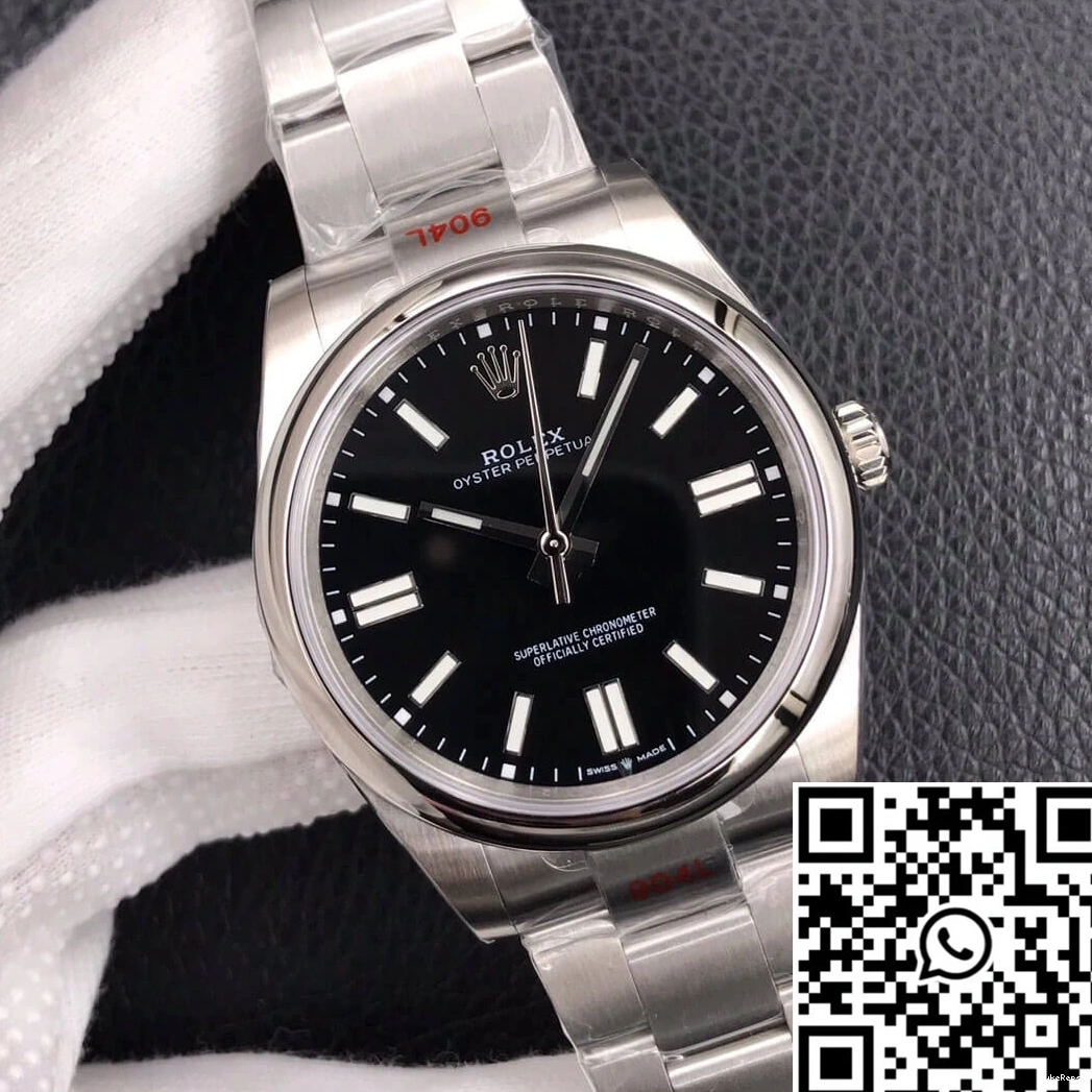 Dial M124300-0002 Rolex Black Perpetual 41MM EW Oyster Factory 0801